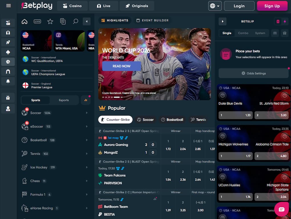 Betplay - Crypto Sports Betting